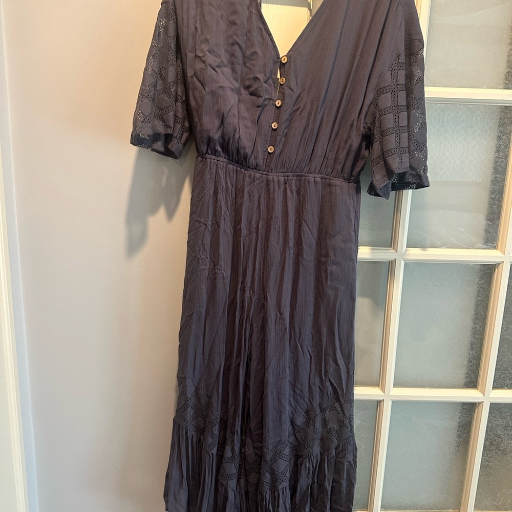 Listicle Boho Grey Jumpsuit